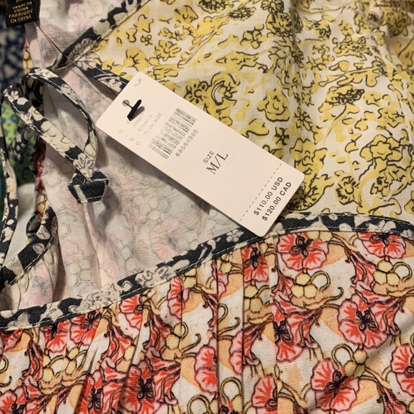 ✨ Anthropologie Tie Collar Blouse Sz M/L - Picture 6 of 6